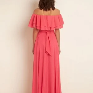 Dress with shoulders out Coral Desiree 08.36039