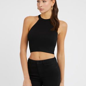 WGZZZN JBLK LACE INSERT SWEATER TOP